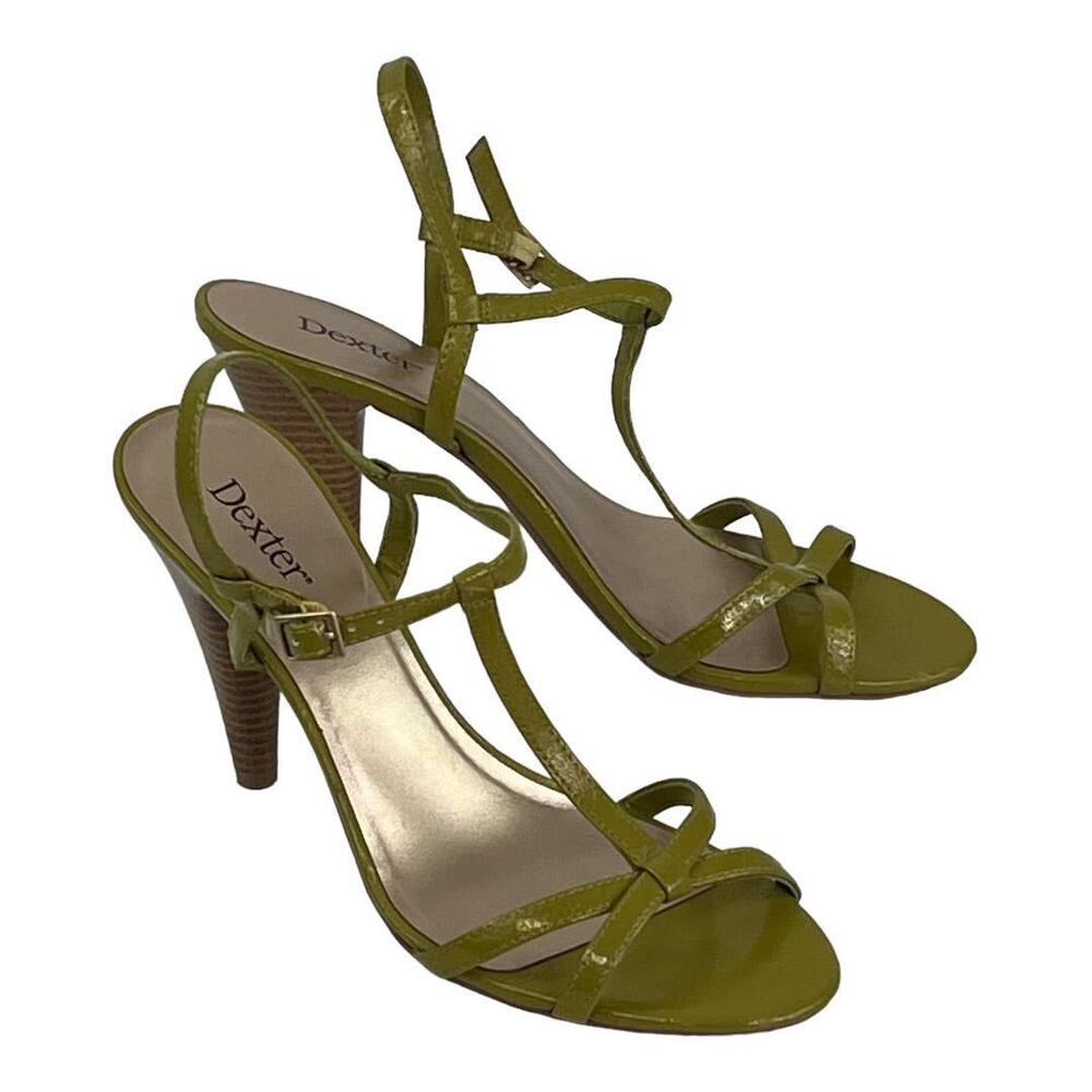 Dexter Green T Strap High Heel Sandal Style Women's Size 9, Heel Size 4.5 inches